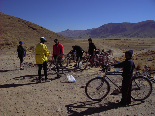 29 Biken Altiplano bei Juliaca und Lampa
