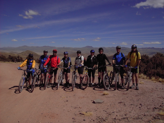 33 Gruppenbild über dem Altiplano bei Lampa